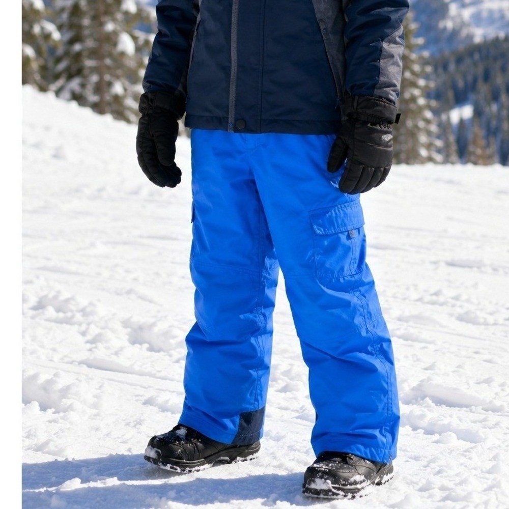 Columbia Youth XL Blue Insulated Snow‎ Ski Pants Outgrown Grow System Winter
